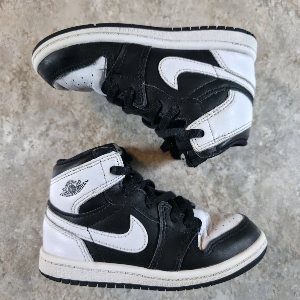 Toddler's Jordan 1 Retro High OG Black/White-White (FD1413 010) Size 9 C